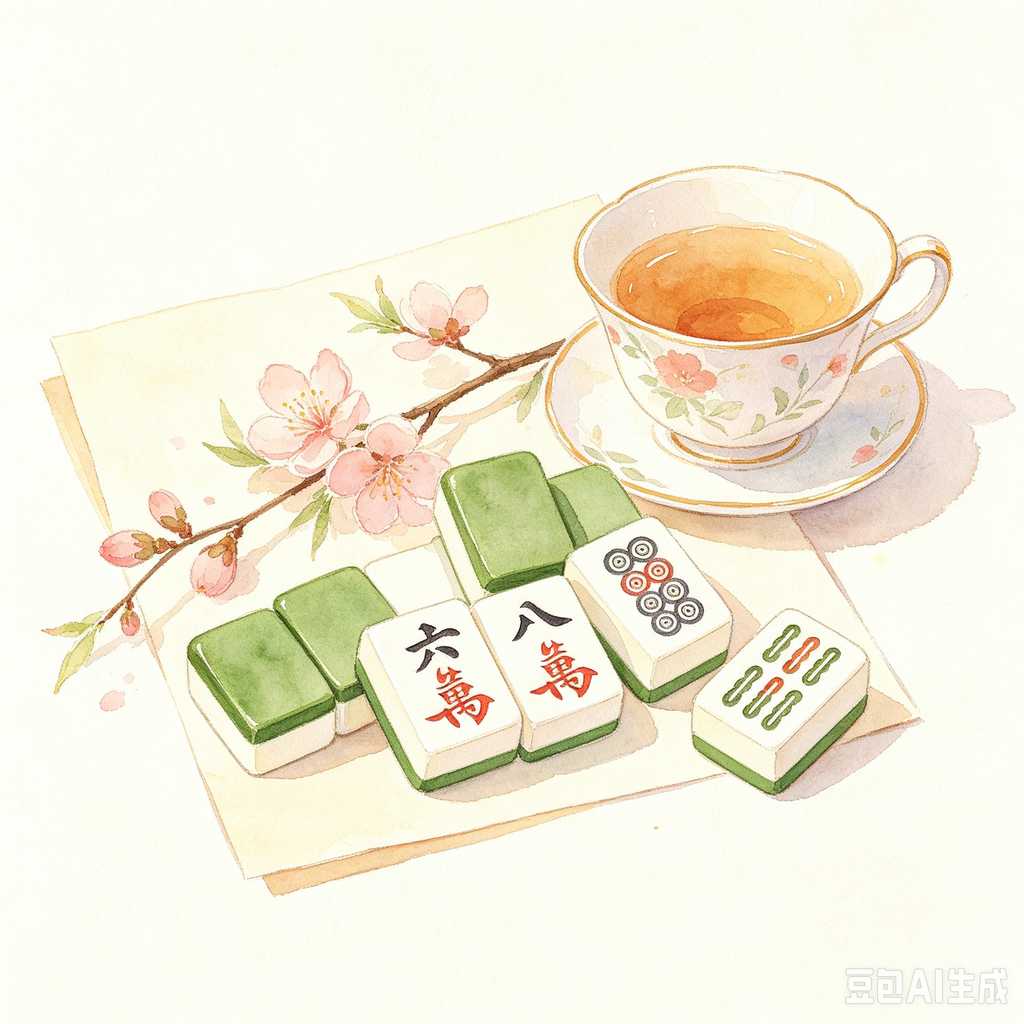 classic text mahjong set