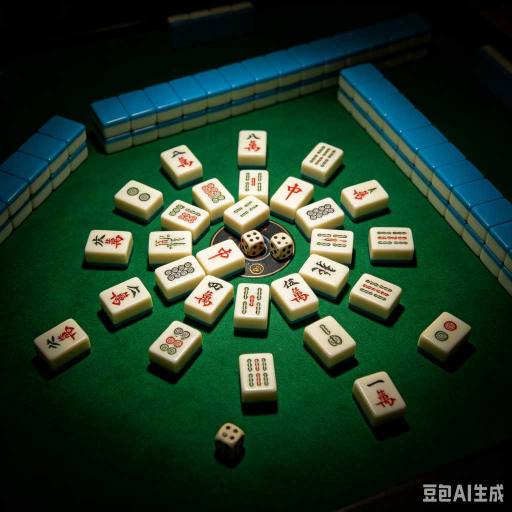 saturated color mahjong set print